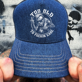 TOO OLD DENIM CURVED BILL HAT