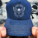 LIVE FREE DENIM CURVED BILL HAT