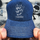 YOUR THRONE DENIM CURVED BILL HAT