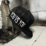 YOU VS YOU SIDE STYLE  BLACK HAT