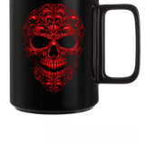 EVIL FILIGREE SKULL COFFEE MUG