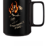 EVERYTHING'S FINE BLACK COFFEE MUG
