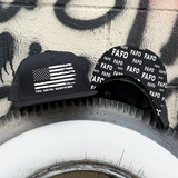 TDC FAFO WHITE UNDERBILL FLAT BILL HAT