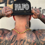 FAFO WHITE & GREY BLACK CAMO HAT