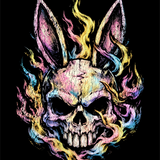 FIRE BUNNY DECAL