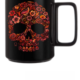 FLOWER COLOR SKULL COFFEE MUG