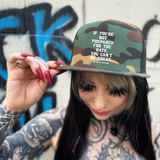BE GREAT GREEN CAMO HAT