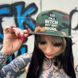 NOT YOURS GREEN CAMO HAT