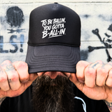 BALLIN FOAM CURVED BILL BLACK HAT