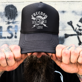 2 WHEELS FOAM CURVED BILL BLACK HAT