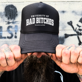 UNIVERSITY FOAM CURVED BILL BLACK HAT