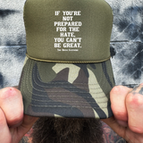 BE GREAT FOAM CURVED BILL GREEN CAMO HAT