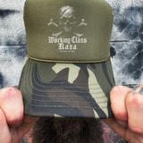 RAZA FOAM CURVED BILL GREEN CAMO HAT