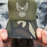 EAGLE FOAM CURVED BILL GREEN CAMO HAT