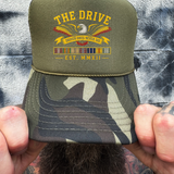 NEVER DIE FOAM CURVED BILL GREEN CAMO HAT