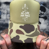 NO CURE FOAM CURVED BILL SAND CAMO HAT