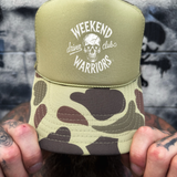 WEEKEND WARRIORS FOAM CURVED BILL SAND CAMO HAT