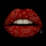 RED PAISLEY LIPS DECAL