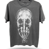 FU SKULL FADED BLACK OVERSIZED TEE
