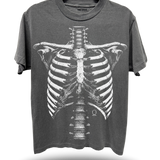 SKELETON FADED BLACK OVERSIZED TEE