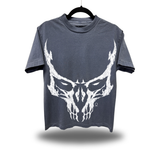 DREAD SKULL FADED NAVY OVERSIZED TEE