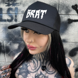 BRAT CURVED BILL BLACK HAT
