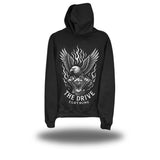FLAMING EAGLE BLACK HOODIE