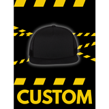 CUSTOMIZE BLACK FLAT BILL HAT