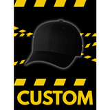 CUSTOMIZE BLACK FLEXFIT COTTON HAT
