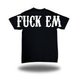 FUCK 'EM BLACK OVERSIZED BILLBOARD TEE