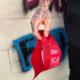 USA FLAG CURVED BILL RED HAT
