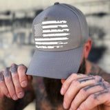 USA FLAG RETRO GREY HAT