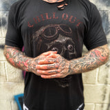 CHILL OUT ROAD RASH BLACK TEE 1.0