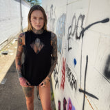 ROAD RASH DIAMOND CUT BLACK TANK TOP