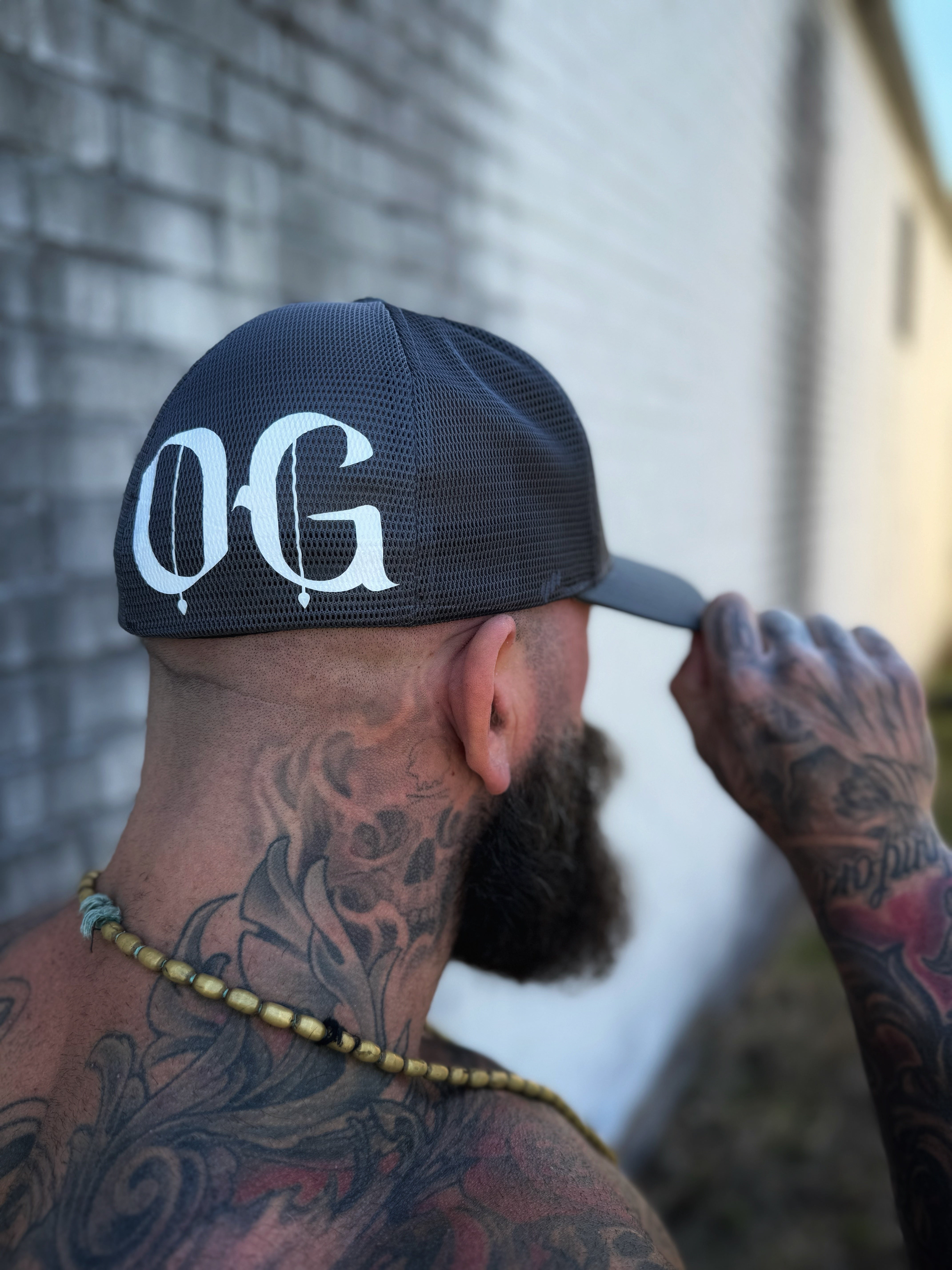 OG GREY SIDE STYLE FLEXFIT HAT – The Drive Clothing