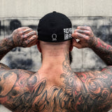 FUCK WITH AMERICA BLACK FLEXFIT COTTON HAT