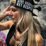 GIVE RESPECT GET RESPECT FLAT BILL HAT