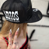ADIOS BLACK CAMO SIDE STYLE BLACK HAT