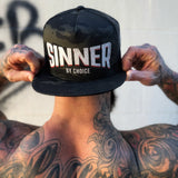SINNER FLAMING BLACK CAMO BLACK HAT