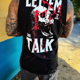 LET 'EM TALK - BLOOD ROAD RASH BLACK TANK TOP