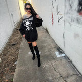 NO APOLOGIES WIDE NECK SWEATSHIRT
