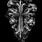 GHOST CROSS DECAL