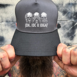 IDC BLACK & GREY BASEBALL HAT