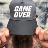 GAME OVER BLACK & GREY BASEBALL HAT