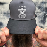 BE GREAT BLACK & GREY BASEBALL HAT