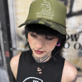 DON'T FLOCK ME FOAM CURVED BILL GREEN CAMO HAT