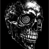 HYPNOTIC SKULL DECAL