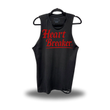 HEART BREAKER ROAD RASH BLACK TANK TOP