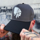 APACHE BLACK & GREY BASEBALL HAT