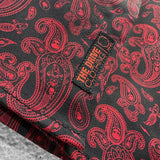 ESSENTIAL BLACK RED PAISLEY BUTTON UP